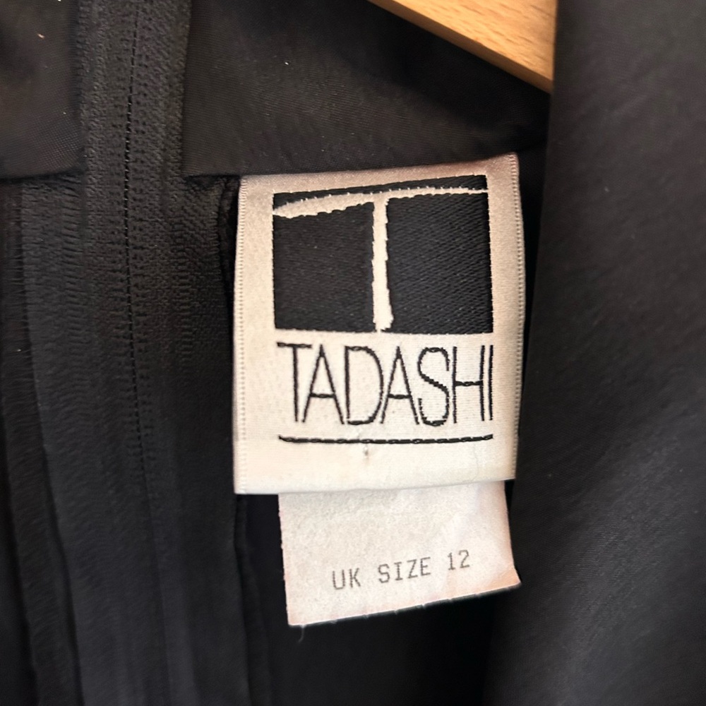 Tadashi Black Wrap Blouse with Bow - Picture 3 of 7